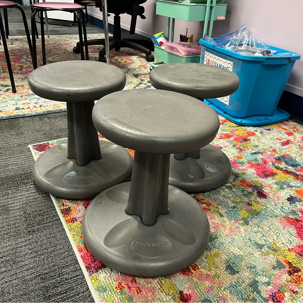 Three child/ classroom wobble chairs!
